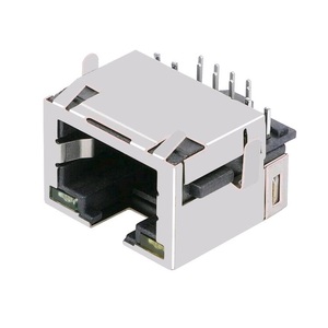 Zec17311eh PCB cạnh THT RJ45 Jack cấu hình thấp bồn rửa loại lắp ráp mà không cần tích hợp magnetics - Product Image 1