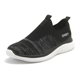 Chaussures décontractées personnalisées à enfiler, baskets en tricot monobloc <span class=keywords><strong>sans</strong></span> lacets pour femmes et dames - Product Image 3