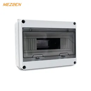 Outdoor Distribution Box Waterproof 12 Way Grey Color Plastic Circuit Breaker Box IP65 50/60Hz MCB Box OEM