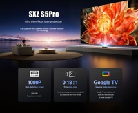 Proyector 4K UST de Triple Láser de Alcance Ultracorto, Smart TV con Licencia de Google-TV, Cine en Casa, 1200ANSI, Alto Lumen