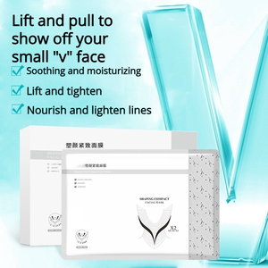 Patch liftant pour le menton en forme de V, hydrogel à l'<span class=keywords><strong>acide</strong></span> <span class=keywords><strong>hyaluronique</strong></span>, réducteur de double menton, raffermissant et tenseur, amincissant le visage - Product Image 4