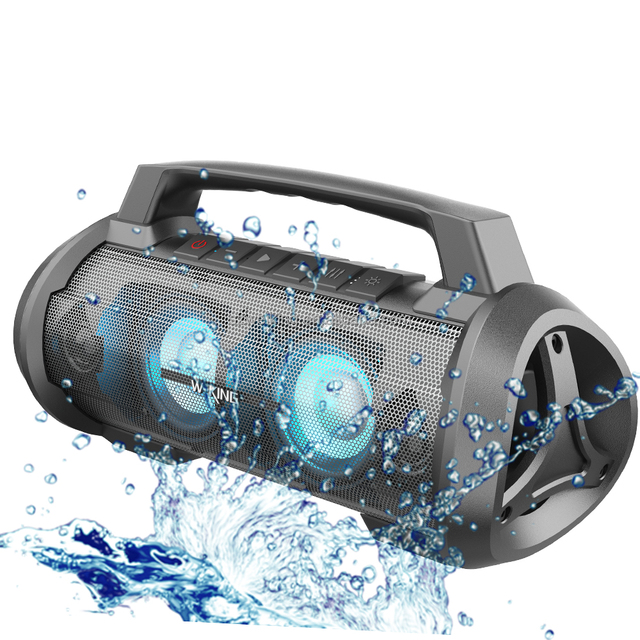 Bluetooth Speaker W-King D10 Wireless Speakers With 3D Surround Sound IPX6 Waterproof 20H Playtime for Party Camping