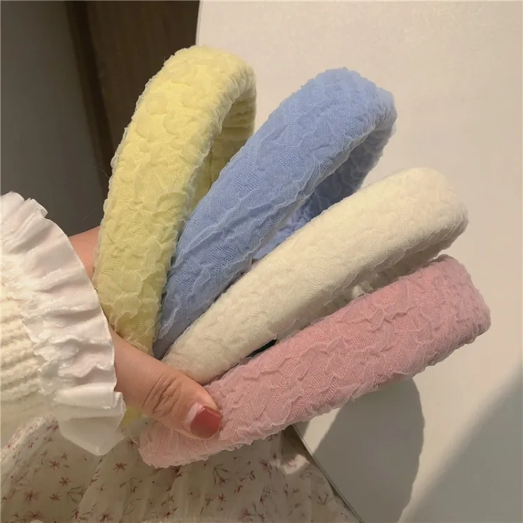 YH Candy Color Sponge Hairband Plastic Headbands Para As Mulheres Beleza Headband Meninas Acessórios para o Cabelo Headbands Para Meninas Adolescentes