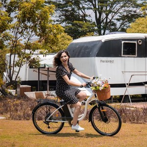 Gran oferta <span class=keywords><strong>DYU</strong></span> C6 <span class=keywords><strong>Bicicleta</strong></span> de ciudad <span class=keywords><strong>eléctrica</strong></span> <span class=keywords><strong>plegable</strong></span> de largo alcance 32 KM/H 26 pulgadas Mini <span class=keywords><strong>bicicleta</strong></span> <span class=keywords><strong>eléctrica</strong></span> Fat Tire City Ebike - Product Image 3