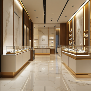 Sang Trọng Hiện Đại Cửa Hàng Đồ Trang Sức Đồ Nội Thất Kính Hiển Thị Bảng Với Ngăn Kéo Mạ Điện Tủ Bán Lẻ Cho Showcase Đồ Trang Sức - Product Image 1