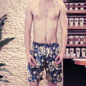 Mens di estate Stampato Raso Degli Indumenti Da Notte Della Biancheria Intima Dei Pugili Shorts Allentato Casuale Dei Pantaloni Mutande Degli Indumenti Da Notte Degli Uomini di Sonno della Biancheria Intima - Product Image 3