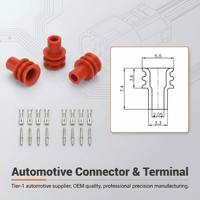Bouchon d'étanchéité en caoutchouc automobile, bouchon en silicone pour connecteur étanche de câblage 968857-3