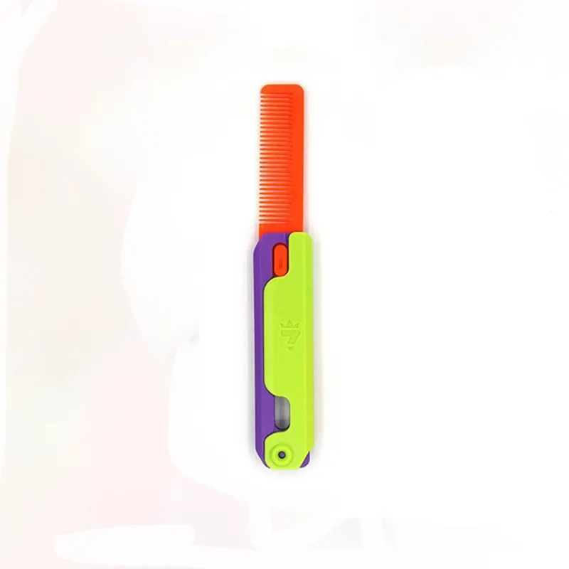 3D Plastic Gravity Radish Brush Knife Fidget Toys for Kids and Adults
