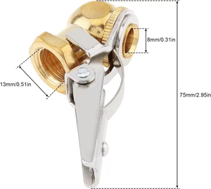 Cabezal Compacto para Inflar Neumáticos - Diseño de Flujo Cerrado para Autos/Camiones/Motocicletas, Conector de Aire Confiable para Inflado Rápido - Product Image 4