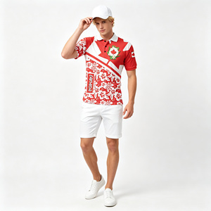 เสื้อโปโ<span class=keywords><strong>ล</strong></span>พิมพ์ลายดอก<span class=keywords><strong>ชบา</strong></span>ธงชาติแคนาดาสำหรับผู้ชาย <span class=keywords><strong>ล</strong></span>ายใบเมเปิ้<span class=keywords><strong>ล</strong></span> <span class=keywords><strong>ล</strong></span>ายทรอปิคอล แขนสั้น <span class=keywords><strong>ล</strong></span>ำลอง สำหรับเล่นกอ<span class=keywords><strong>ล</strong></span>์ฟ ชุดกีฬาแนวรักชาติ - Product Image 2