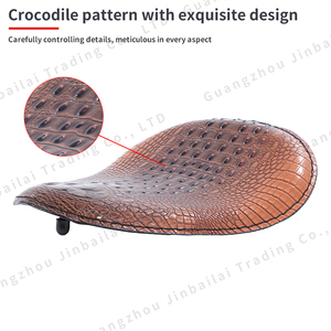 Housse de siège en cuir PU classique en promotion pour sièges de moto Cafe Racer, Sportster, <span class=keywords><strong>Bobber</strong></span>, Chopper, XL883, XL1200 - Product Image 5