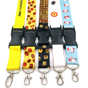 Custom Breakaway Sublimatie Sleutelhanger Lanyards Met Logo Custom Polyester Lanyard