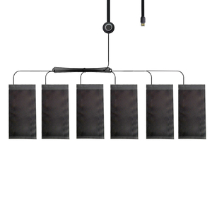 TGH-06 Customized 6-zone Usb Powered 5v Graphene Heating System Washable 4Level Carbon Nanotube Electric Heating <strong>Pad</strong> - Product Image 1