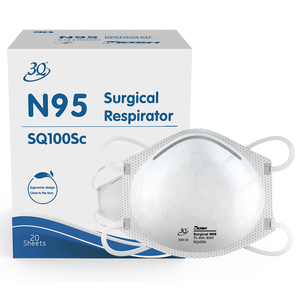 Sanqi masker wajah N95 sekali pakai, respirator N95respirator pelindung rumah sakit medis Cup disetujui - Product Image 1