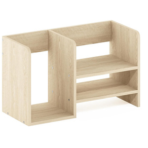 Wooden <b>Desktop</b> <b>Shelf</b> 3 Tier Office Organizer Storage Rack For Desk Use - Product Image 5