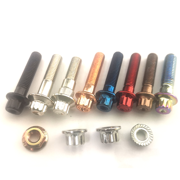 12-точечный фланцевый болт и гайка M6 M7 M8 M12 1/4 3/8 5/16 1/2