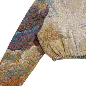 <span class=keywords><strong>Sudadera</strong></span> de Moda con Diseño de Paisaje Personalizado, Estilo Hip Hop, Tejido Jacquard, <span class=keywords><strong>Sudadera</strong></span> con Capucha - Product Image 3