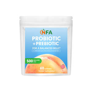กัมมี่โปรไบโอติกพรีไบโอติกพร้อมผลิตภัณฑ์เสริมอาหารเพื่อสุขภาพรองรับการทำงานของลำไส้เพื่อสุขภาพและขนมกัมมี่จุลินทรีย์ติดฉลากส่วนตัว - Product Image 1