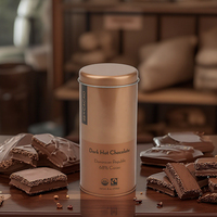Boîte en métal ronde pour chocolat, emballage cadeau pour bonbons, conteneur métallique personnalisé imprimé, confiserie