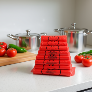 Bolsas de Pizza Reciclables de Plástico PE BAGLEADER, 50 Unidades, con Asa Tipo Chaleco, para Almacenamiento de Alimentos en la Cocina, Compras en el Supermercado - Product Image 2