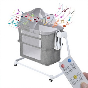 Lit bébé pliable multifonctionnel moderne avec cadre métallique, modèle C178, pour usage hôtelier - Accessoire pour bébés de 0 à 3 ans - Product Image 4