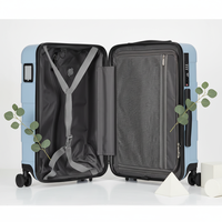 Ensemble de bagages en polycarbonate sous vide classique et durable de qualité supérieure, 3 pièces, avec pompe à air intégrée, serrure TSA, roues pivotantes à 360° SJTOBOL