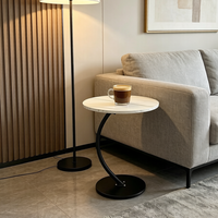 Fabrik-Großhandel Einfache Sofa-Beistelltische Couchtische Kleine Runde MDF-Beistelltische für Wohnzimmer Schlafzimmer Design