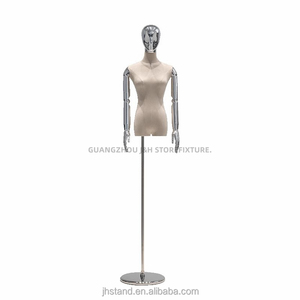 Torso manichini display oro sliver bracci giunzione metà corpo manichino femmina per t-shirt display negozio di abbigliamento donna di alta qualità - Product Image 5