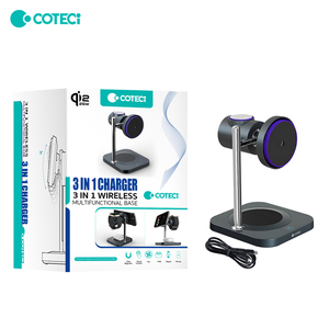 Coteci 2025 Qi2.2 25W 3 Trong 1 Siêu Nhanh Từ Sạc Không Dây Sạc Đứng Trạm Đối Với iPhone 17 Cho iPhone iPad Đồng Hồ - Product Image 6