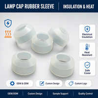 Manchon en caoutchouc silicone personnalisé E12 E14 E17, isolation haute température, couvercle de douille de lampe pour prise d'ampoule OEM