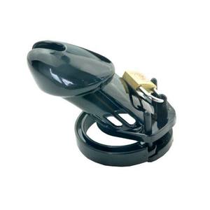 Dispositivo di castità maschile gabbia del cazzo con 5 dimensioni anello del pene serratura gabbia del cazzo cintura Bondage Fetish giocattoli adulti del sesso - Product Image 2