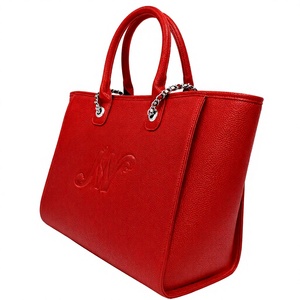 <b>Red</b> PU Womens Tote Bag with Chain Strap Solid Color Elegant Wholesale Daily Use Large Capacity Shoulder Bags All Seasons Fashion - Product Image 5