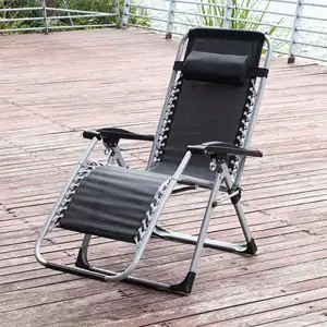 DrunkenXp Sun Lounge Outdoor 0 Gravity Chair Camping Lounge Patio Padded Folding Lawn Recliner Folding Chair