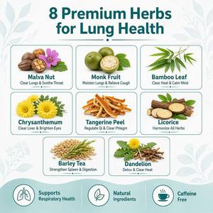 Té para la Fertilidad Masculina, Té Natural Saludable para Humectar los Pulmones, Certificado ISO 22000, con Semillas de Sterculia, Fruta del Monje, Hoja de Bambú y Crisantemo - Product Image 2