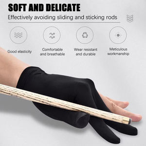 Gant de billard de haute qualité pour la main gauche, à trois doigts ouverts, accessoire de fitness pour hommes et femmes, vente en gros - Product Image 3