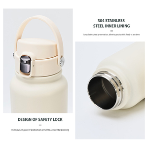 Termo de Acero Inoxidable 304 Aislado al Vacío de 1000 ml, Ecológico, con Tapa Magnética y Asa Ergonómica para Uso en Exteriores, Mantiene la Temperatura de 12 a 24 Horas - Product Image 5