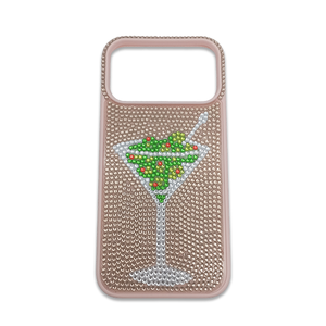 <span class=keywords><strong>Coque</strong></span> de téléphone OEM tendance en TPU rose, étui souple avec zircon, protection pour <span class=keywords><strong>iPhone</strong></span> 17 Pro Max - Product Image 1