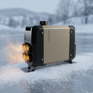 Nuevo Calentador de Estacionamiento Diésel de 5kw con Termostato de Plástico de 12v/24v, Fácil de Transportar e Instalar, para Camiones/RV, con Diseño Vertical - Product Image 1