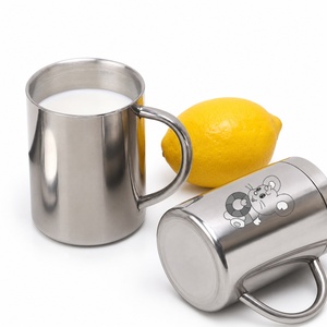 304 Double-wall Stainless Steel <strong>Childrens</strong> <strong>Drinking</strong> Cup Kindergarten Water <strong>Bottle</strong> Thickened Heat-resistant Design Lid - Product Image 1