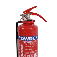 Extincteur à poudre sèche de 1 kg avec support en acier inoxydable - Certifié CE EN3