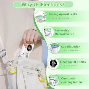 Nebulizador de malla de limpieza automática Digital nebulizador respiratorio médico portátil nebulizador ligero para <span class=keywords><strong>alergias</strong></span> al asma - Product Image 6