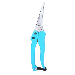 Blue Stemmed Straight Headed Fruit Picking Shears Stainless Steel Bypass Pruner 10-20 Mm Trimming Diameter Gardening Tool - Product Image 5