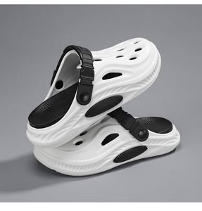 Zoccoli da <span class=keywords><strong>uomo</strong></span> e donna, <span class=keywords><strong>ciabatte</strong></span> da spiaggia, sandali in EVA <span class=keywords><strong>con</strong></span> suola spessa, antiscivolo, design a punta chiusa, comfort imbottito. - Product Image 1