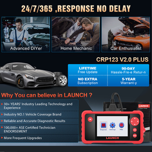 เครื่องสแกนวินิจฉัยรถยนต์ LAUNCH CRP123 V2.0 PLUS OBD2 อ่านโค้ดระบบทั้งหมด บลูทูธ อุปกรณ์สแกนยานยนต์อเนกประสงค์ - Product Image 5