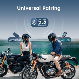 ASMAX หมวกกันน็อครถมอเตอร์ไซค์ Z1 Plus, บลูทูธ Full DUPLEX 3000เมตรไร้สายอินเตอร์คอมบลูทูธ - Product Image 5
