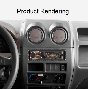 Reproductor de audio para coche, de un solo DIN, MP3, con Bluetooth, manos libres, radio FM, luces de colores cambiantes, reproductor estéreo para automóvil. - Product Image 3