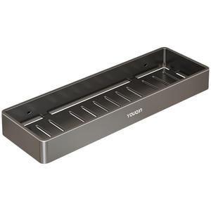 ชั้นวางของในห้องน้ำสแตนเลสสองชั้น ดีไซน์ทันสมัย กันน้ำ ติดผนัง พร้อมดีไซน์อเนกประสงค์ - Product Image 4