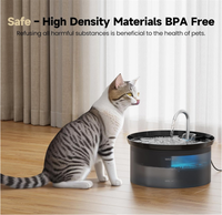 Distributeur d'eau intelligent à circulation automatique en plastique écologique OEM 2026 pour chats et petits animaux, utilisation intérieure et extérieure