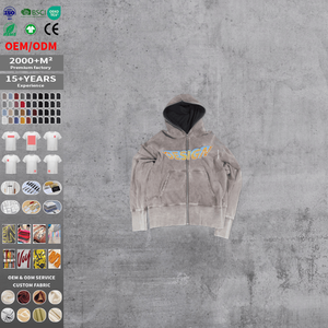 Sudadera con Capucha Gruesa de Venta Caliente, Sudadera con Capucha con Logotipo Personalizado para Hombre, Sudadera con Capucha Lavada al Ácido Personalizada - Product Image 2