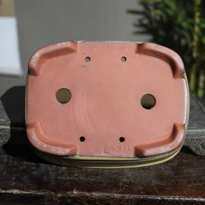 <span class=keywords><strong>Pot</strong></span> <span class=keywords><strong>de</strong></span> bonsaï <span class=keywords><strong>de</strong></span> <span class=keywords><strong>culture</strong></span> crémeuse <span class=keywords><strong>de</strong></span> 7 pouces avec plateau <span class=keywords><strong>Pot</strong></span> en argile émaillée Yixing avec plateau inférieur - Product Image 3